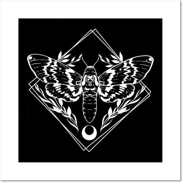Death’s Head Moth Wall Art by Cosmic Queers